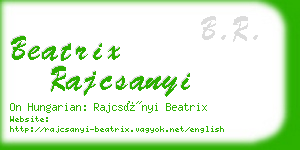 beatrix rajcsanyi business card